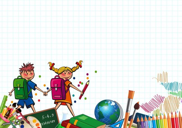 Através da imagem de duas crianças indo para a escola, vamos pensar sobre o acesso e a qualidade do ensino no Brasil.